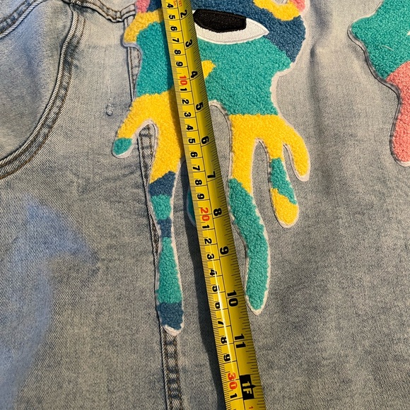 Roku Studio "Pink Camo Tear Drip" Jean Jacket - Picture 14 of 16